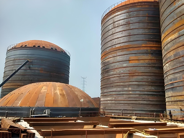 蒙山焦粉钢板仓